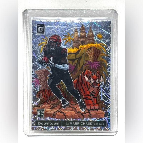 Ja’Marr Chase Downtown Panini Donruss Optic  2021 *** Print Line *** - Picture 5 of 15